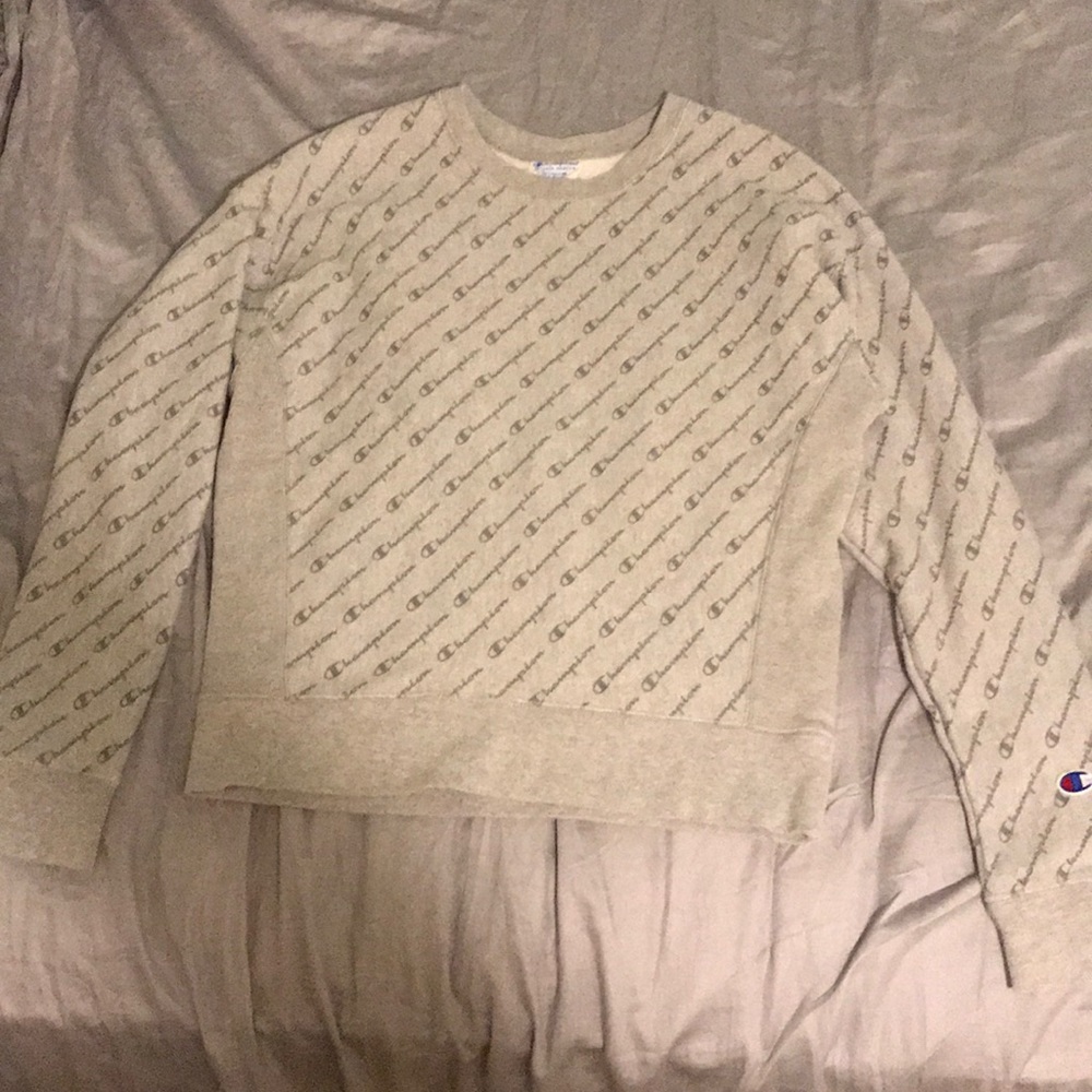 grey champion crew sweatshirt